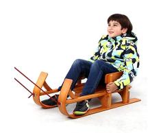 HUIHUAN Holz Kinderschlitten - Vintage Winter Outdoor Sport Schlitten - Kinder Schlitten Skating Board Glatte Oberfläche für Kinder, Kleinkind, 35.4 * 15.7 * 11.8in