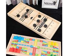 2 In 1 Katapult Schach Ice Board Game Hockey Game Table Desktop Battle Eltern Kind Interaktion Katapult Brettspiel Bouncing Chess Tisch Hockey Spielzeug Parent-Child Rapid-Shot Tabletop Brettspiel