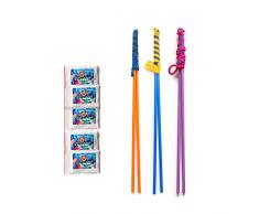 Bubble Brothers - Riesenseifenblasen Set Satz 3 x Seifenblasenstäbe + 25 Liter Seifenlösung Pulver 5 x 5 Liter Flüssigkeit, fur Kinder, Erwachsene, Hand Made Buchenholz, groß, mehrfach und doppelt