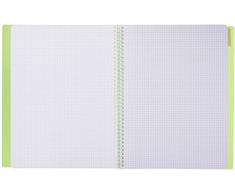 Clairefontaine Koverbook 386601 C Kollegblock Einschlagdecke Dix Polypropylen 160 Seiten kariert 90 g 24 x 32 cm Farbe zufällige