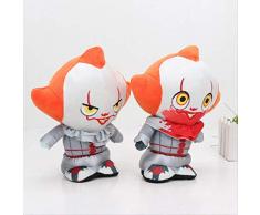 Horrorfilm Stephen Kings Es Plüschtiere Joker Clown Charakter Pennywise Vinyl Dolls Ausgestopfte Figur Puppe Sammler Modell Geschenk 20cm 2St