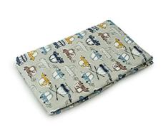 1buy3 Jersey Stoff Gemustert als Meterware |Muster: Autos auf grau|50cm x 160cm|92% Baumwolle, 8% Elasthan|Mehrere Farben zur Auswahl|Jersey