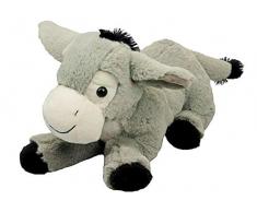 Inware 7138 - Kuscheltier Esel Pauli, grau, Liegend, 35 cm