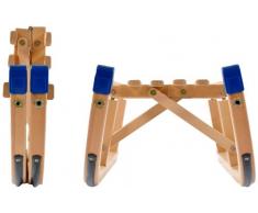 Klappschlitten, Klapprodel 100 cm lang aus Holz, Platzsparend zusammenklappbar.