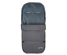 Altabebe AL2400M-11 Sommerfußsack, Microfaser mit 3D Abstandsgewebe, dunkelgrau