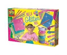 SES 14109 Handarbeitsset Mega-Glitzer Bastelset, bunt