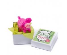 titicaca Glücksschwein in Einer Geschenkbox mit einem Schwein als Stofftier