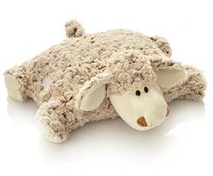 Unbekannt Plüsch Schaf Kissen / Kuschelkissen / Schmusekissen / Stofftier / Kuscheltier / Plüschtier / 35 x 40 cm / braun / Natur / kuschelweich / Lamm / für Babys und für Kinder