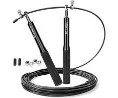 Winzwon Springseil, Speed Rope Fitness, Ausdauer & Abnehmen Ideal für Boxen, MMA, Crossfit, HIIT, Intervalltraining & Double Unders Erwachsene und Kinder