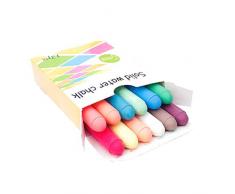 EVAEVA Kreide Tafelkreide Straßenmalkreide in 1 Kartons / 12 Sticks Straßenkreide Kinder Kreide zum Malen auf der Straße abwaschbar