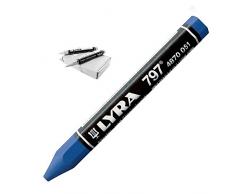 Förster- / Signierkreide 12 x 120 mm blau/Pck a 12 Stück