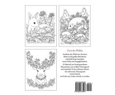 Tiere des Waldes: Ein Ausmalbuch für Erwachsene zum Träumen und Entspannen.