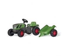 Rolly Toys rollyKid Fendt 516 Vario Trettraktor (mit Anhänger, Alter 2,5-5 Jahre, Heckkupplung, Drehschemellenkung) 013166