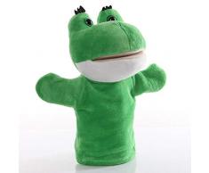HHtoy 25cm Frosch Plüsch-Handpuppe for Kinder weiche Biene Stofftier Handpuppe Spielzeug for Puppenspiele und Puppentheater for Kinder, pädagogisches Spielzeug zu lehren Kinder & Kleinkinder