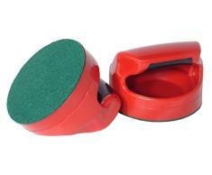 Gamesson Herren Pushers for Table Deluxe Schieber für Air-Hockey-Tisch, Rot, 2 Stück, 96 mm
