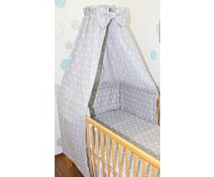 Himmel Vollstoff mit Himmelstange für Baby Kinder Bett Baumwolle Vollstoffhimmel D27