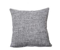 Nunubee Klassisch Einfarbig Dekokissen Skandinavisch Minimalistisch Baumwolle Sofakissen Leinen 40*40cm Dekorative Kissenbezüge Kissenbezug Kissenhülle, Grau