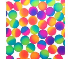 24x Flummi Gummiball Dopsball Neon Bunt Frosted 25mm Mitgebsel