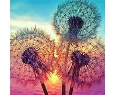 DIY Diamant Gemälde Kits Malen nach Zahlen Erwachsene, 5D Malerei Pusteblume 5D Diamant Painting Kunst Strass Stickerei Kreuzstich Kits Supply Kunst Basteln Leinwand Wand Decor Sticker 30x30 cm