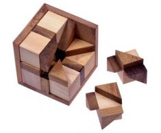 Octagon - 3D Puzzle - Denkspiel - Knobelspiel - Geduldspiel - Logikspiel im Holzrahmen