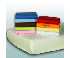 Kinderspannbetttuch Jersey orange, 60/70x120/140 cm, Material 100% Baumwolle