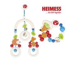 Heimess Holz Trapez Fuchs und Igel & Holz Greifling Fuchs Elastik // Holz // 2-tlg.-Set