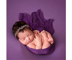 Amorar Neugeborenes Fotografie Wrap, Neugeborenes Baby Fotografie Requisiten Lange DIY Ripple Wrap Baby Foto Requisiten Hintergrund weiche Decke, Baby Fotoshooting Accessoires,EINWEG Verpackung