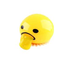Einsgut Eigelb Stressball 1/2/4/6 stücke Schleimiges Erbrechen Eigelb Anti-Stress-Relief Spass Geschenk gelb faul Witz Spielzeug Ball Ei Squeeze Spass Spielzeug
