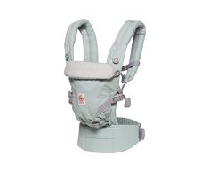 Ergobaby Babytrage für Neugeborene ab Geburt, 3in1 Adapt Cool Air Mesh Baby-Bauchtrage Rückentrage, Babytragetasche Raven