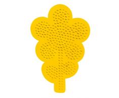 SES Creative SES06092 Bügelperlen Stiftplatte Blume Stecktafel, Gelb