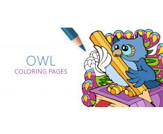 Ausmalbilder Eulen - Malbuch für Erwachsene