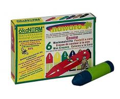 ökoNORM Wachsmalkreiden Wichtel/Gnome - 6 Stück