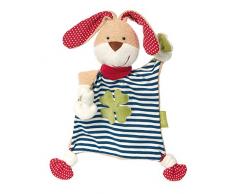sigikid, Mädchen und Jungen, Schnuffeltuch Organic Collection, Hase, Blau/Weiß, 40504