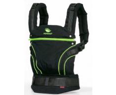 manduca Babytrage > BlackLine ScreaminGreen (Auslaufmodell) < Bauchtrage Hüft- und Rückentrage, Baby- und Kindertrage von 3,5 kg bis 20 kg, schwarz / grün
