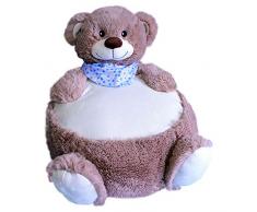Sunkid Baby-Kinder-Sitzsack Bär Graubraun