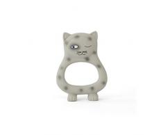 OYOY - Beißtier, Beißring - Katze Benny - grau - Naturkautschuk - D13 x H9,5 cm