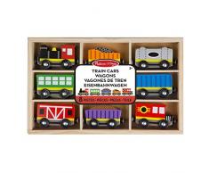 Melissa & Doug Eisenbahn und Waggons aus Holz (8 Teile)