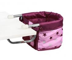 Bayer Chic 2000 735 78 Tischsitz 60 cm, Puppen-Hochstuhl, Stars Brombeere