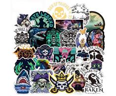 XXCKA 100 Stück/Pack Sea Pirate Aufkleber Spielzeug für Kindermotorräder Skateboards Telefone DIY Hand Tagebücher Sammelalben Schreibtischaufkleber