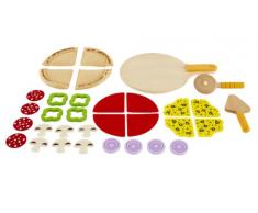 Hape E3129 - Pizza-Set, Zubehör für Kinderküche und Kaufladen