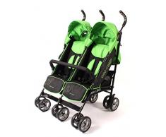CHIC 4 BABY 324 47 Zwillingsbuggy, Green Stars