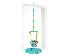 Disney Baby, Findet Nemo Türhopser mit 3 Spielzeugen, Stützkissen, stabiler Türrahmenklammer, gepolstertem und maschinenwaschbarem Sitz, verstellbarem Gurt und mehr