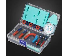 KingbeefLIU Kinder Wissenschaft Bar Ring Hufeisen Kompass Magnet Car Kit Experiment Werkzeuge EIN Spaß Pädagogisches Spielzeug