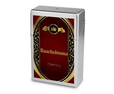 Zigarettenbox mit Namen Kuschelmaus - Personalisierte Hülle mit Design Wappen - Zigarettenetui, Zigarettenschachtel, Kunststoffbox