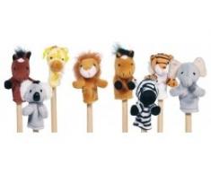 Goki Fingerpuppen Wilde Tiere, 8fach sortiert