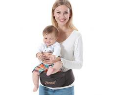 ThreeH Baby Hipseat hüftsitz baby kleinkinder taille hocker babytrage rücken vorne BC10 Brown