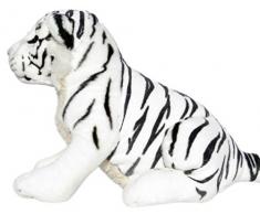 Wagner Plüschtier Tiger Baby - weiß - sitzend - 45 cm