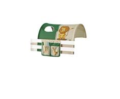 Jugendmöbel24.de Tunnel + Betttasche Safari 100% Baumwolle Kinderzimmer Etagenbett Kinderbett Stofftasche Baldachin Dach Bettdach Himmel für Hochbett Spielbett
