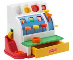 Fisher-Price 72044 Registrierkasse Spielkasse mit Klingelgeräusch inkl. Münzen für Rollenspiel Kaufladenzubehör, ab 2 Jahren