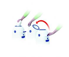 Geruchsdichter Windeleimer Diaper Champ regular silber - für normale Müllbeutel